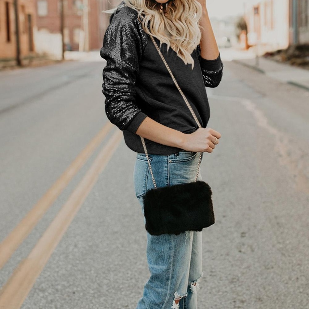 Sequins Baseball Top